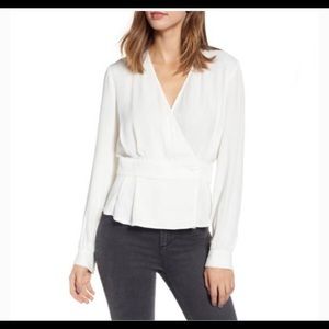 LEITH xs white blouse.